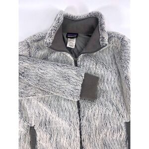 Women's Silver Synchilla Soft Lined Patagonia Full Zip‎ Jacket Size L Outerwear